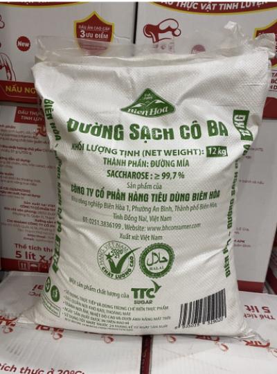 Giá 1 Bao Đường Trắng Cô Ba Biên Hòa- 12 ký