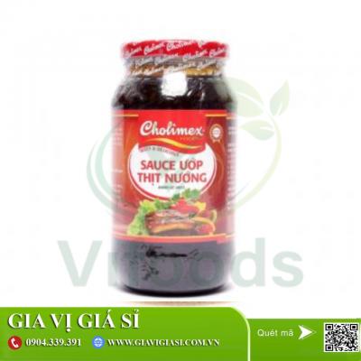Giá sỉ Xốt ướp thịt nướng thuỷ tinh Cholimex 600g-12 hủ